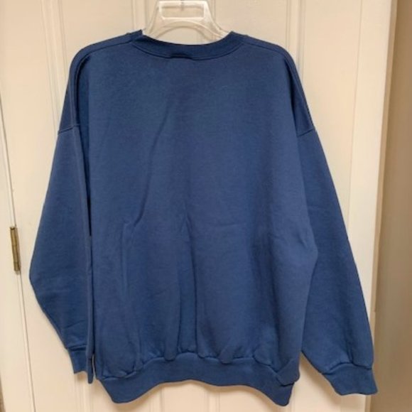 Blue Canada Sweatshirt with Wolf on Front - Picture 4 of 4